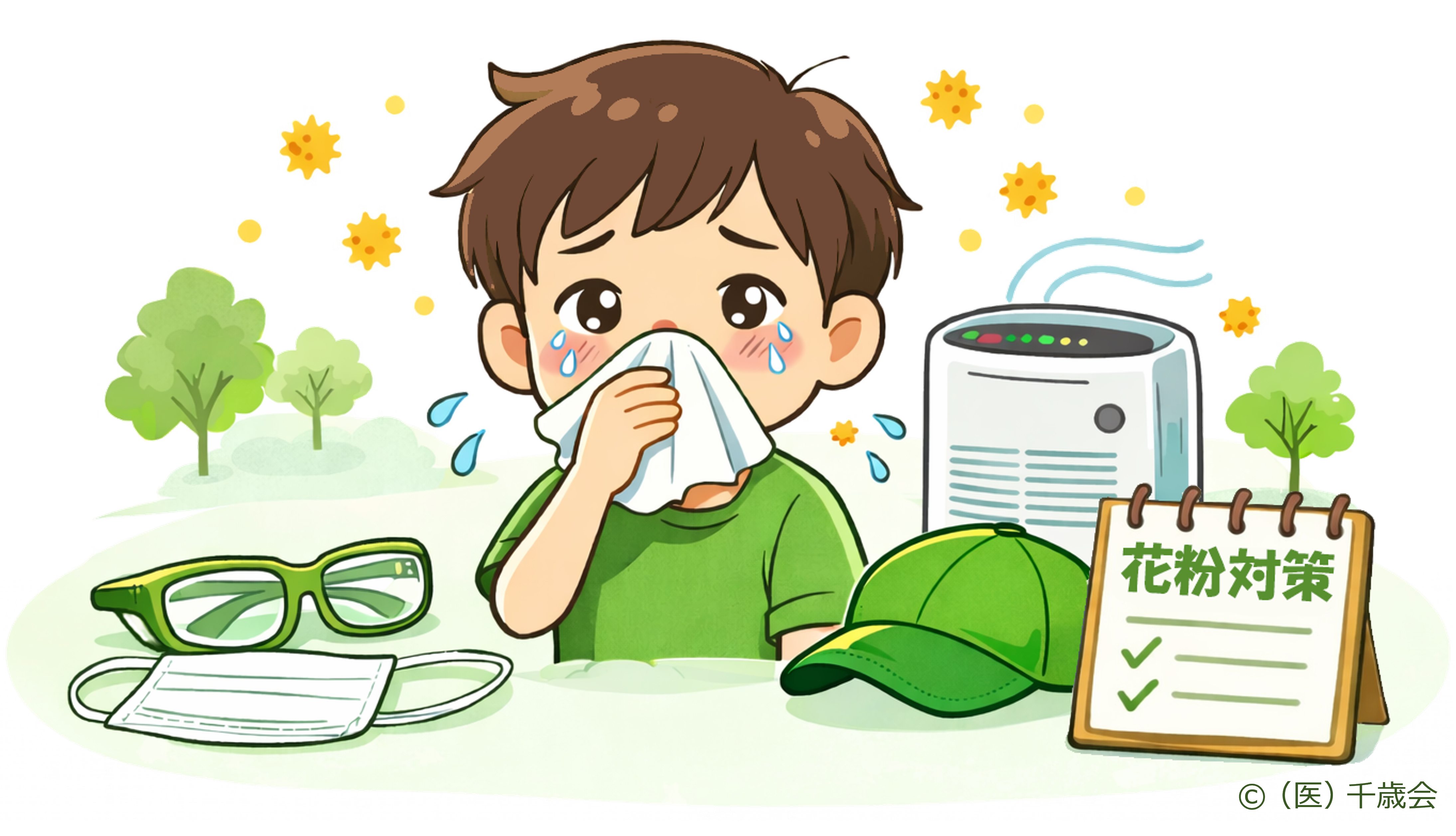 花粉症対策のイメージ